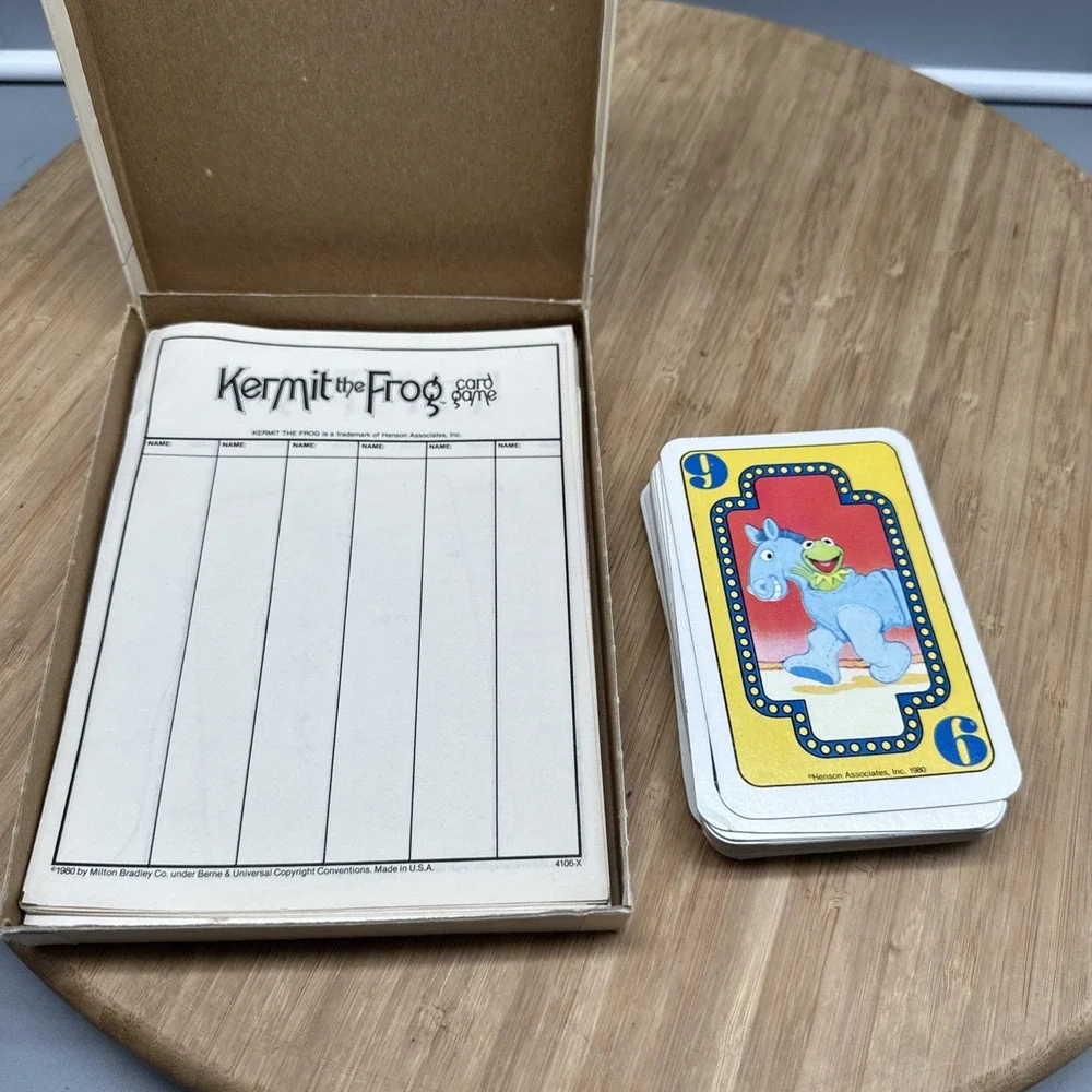 Kermit the Frog Muppets Card Game 1980 Milton Bradley